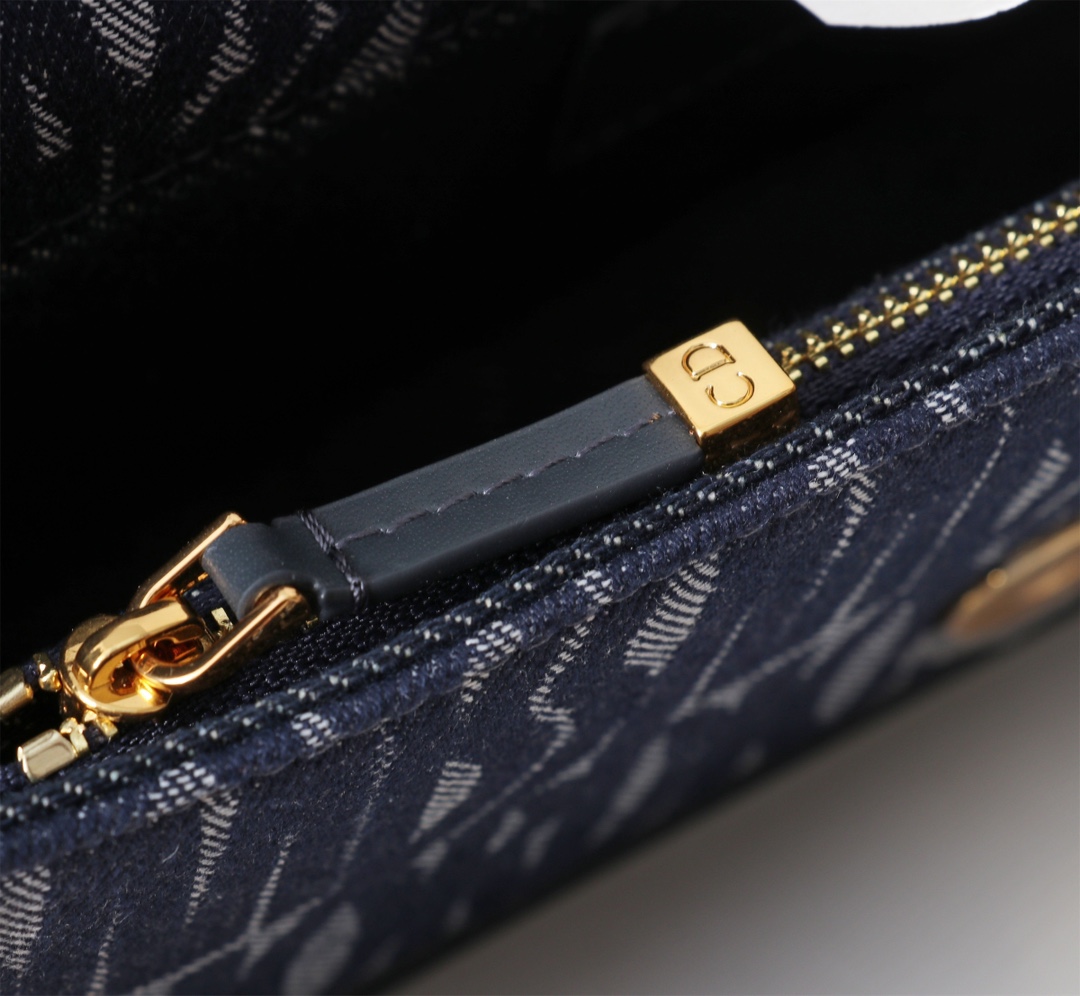 Miss Dior Flap Bag Blue Miss Dior Allover Denim